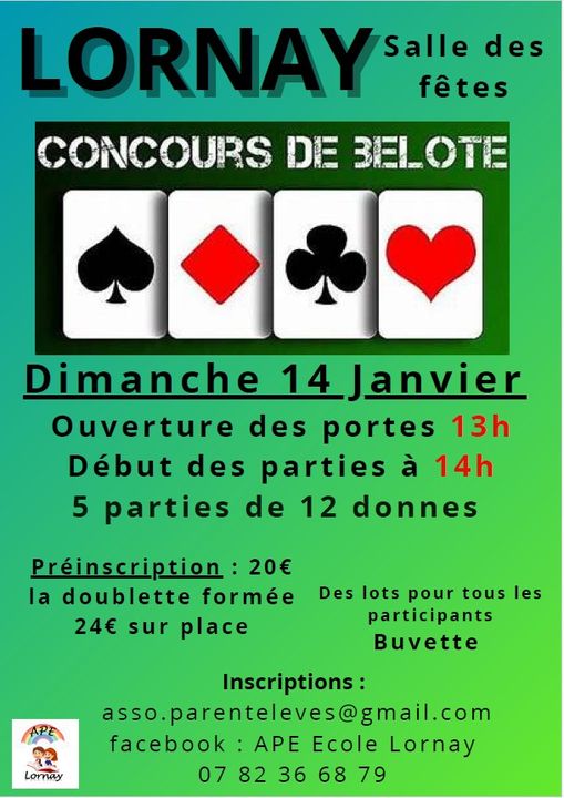 Concours belote Lornay