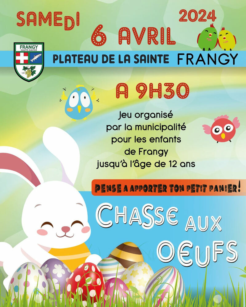 Chasse oeufs Pâques Frangy