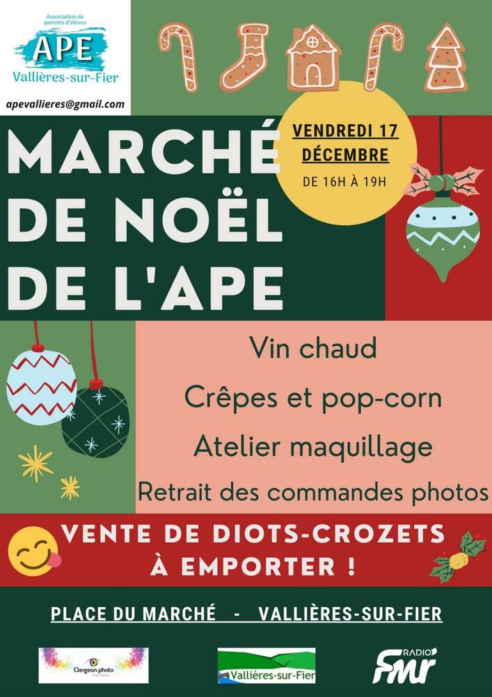 Marché Noël Vallières Crozets Diots