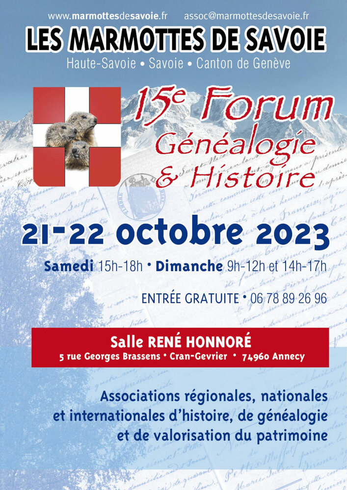 Forum généalogie Annecy