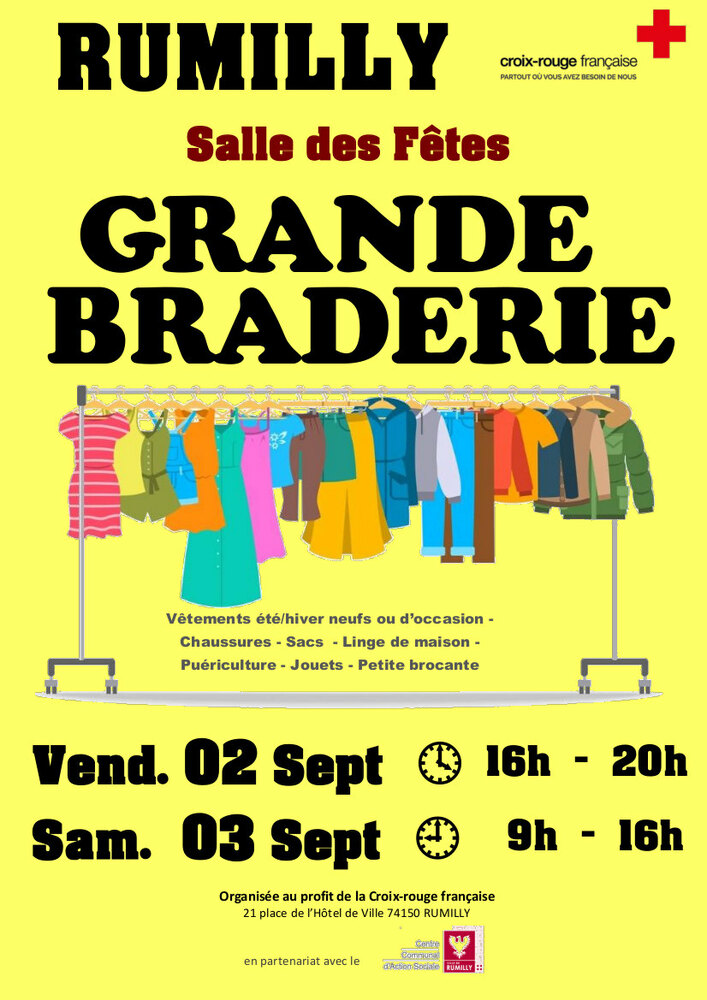 Braderie croix rouge rumilly