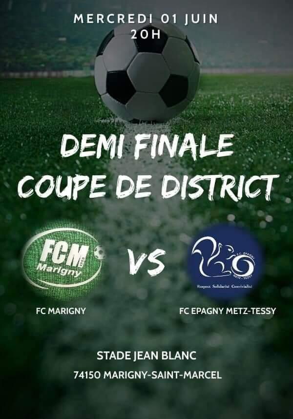 Demi finale Marigny st Marcel FC Epagny