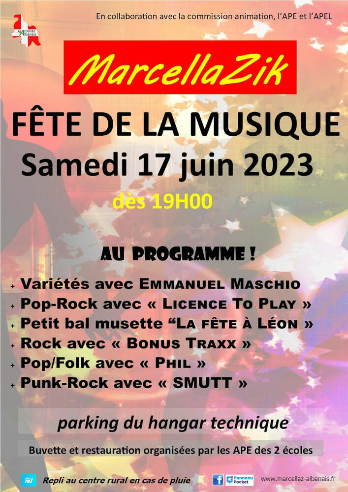 Fête de la musique 2023 Marcellaz