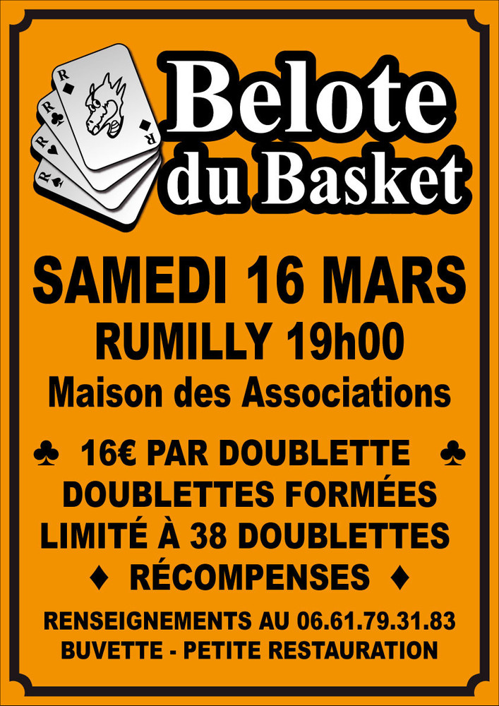 Concours Belote Basket Rumilly