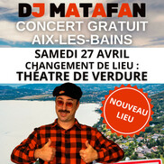 Concert gratuit de DJ Matafan à Aix-les-Bains