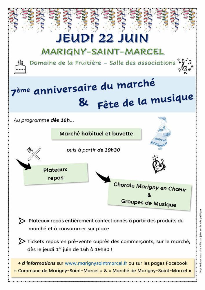 Fête musique Marigny Saint Marcel