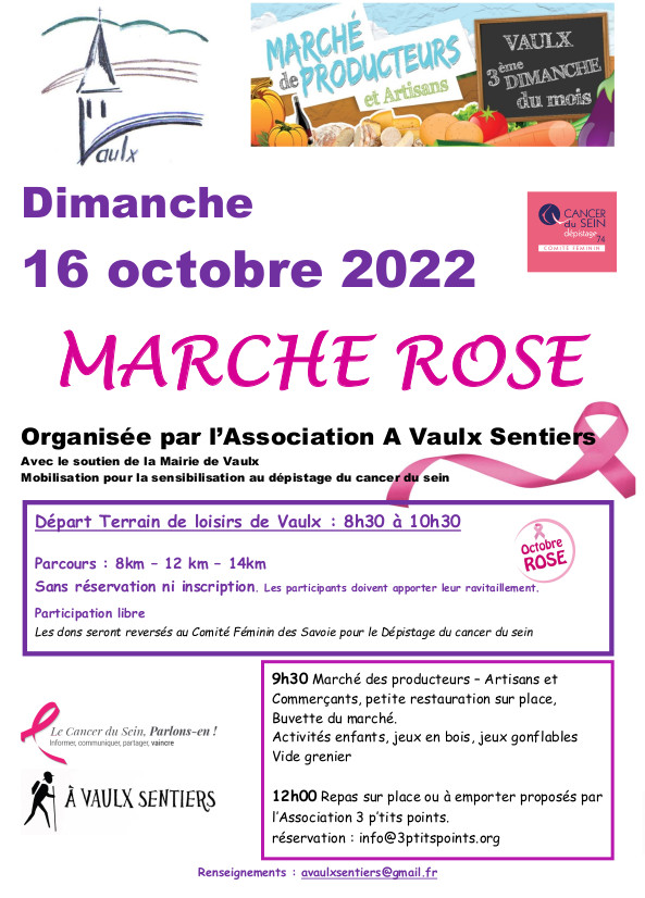 Marche rose Vaulx