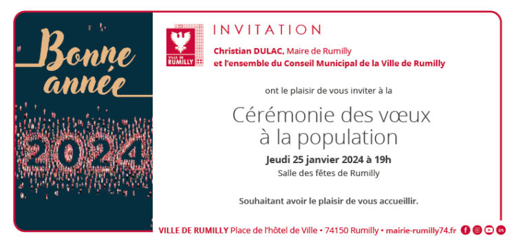 Voeux maire Rumilly 2024