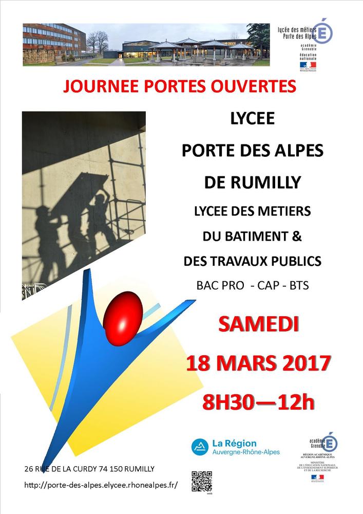 Porte ouverte Lycée Porte des Alpes Rumilly