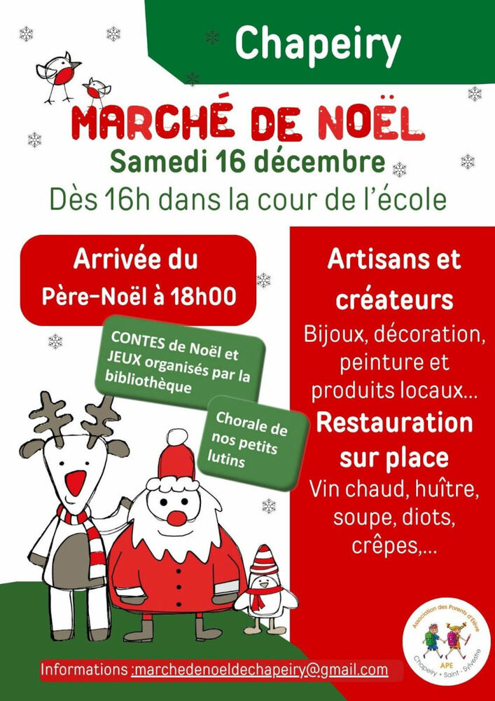 Marché Noël Chapeiry Saint Sylvestre