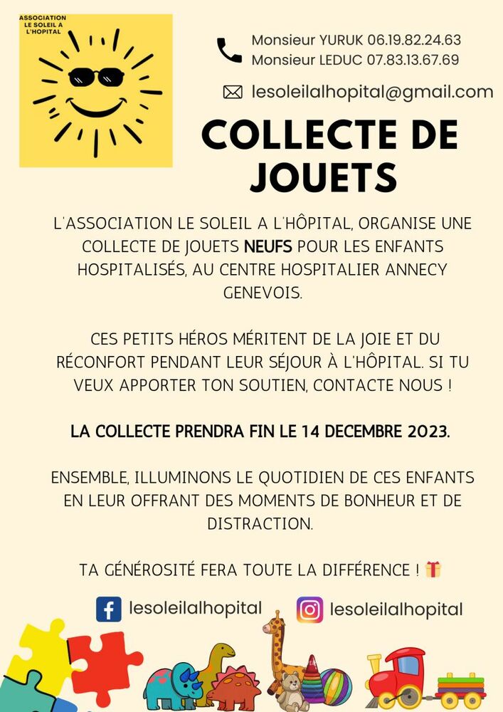 Collecte jouets Annecy