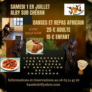 Spectacle et stage de danse africaine à Alby-sur-Chéran