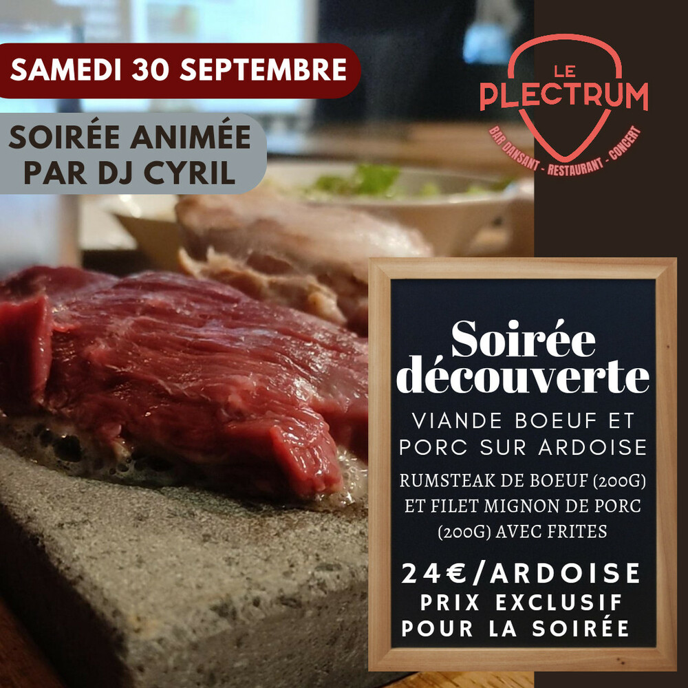 Viande sur ardoise Plectrum