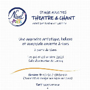 Stage adultes de théâtre et chant à Lornay