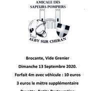 Vide grenier des sapeurs pompiers d’Alby sur Chéran