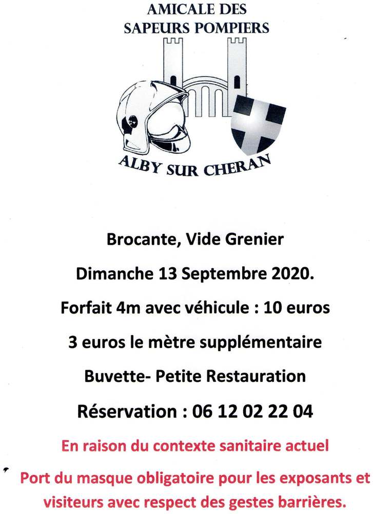 Brocante pompiers alby