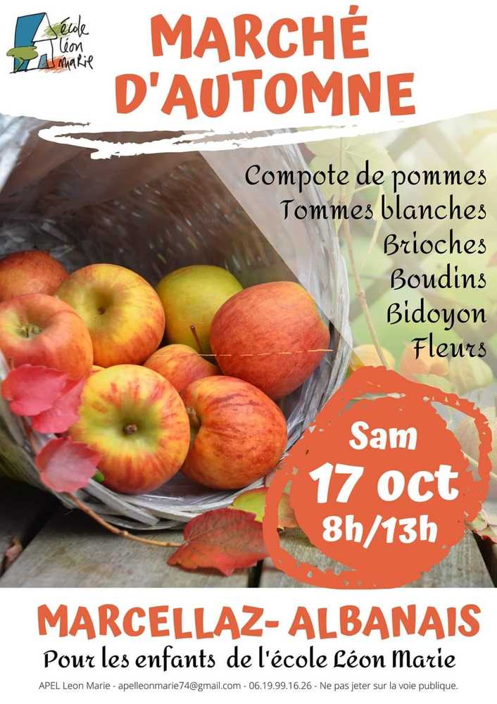 Marché école marcellaz albanais