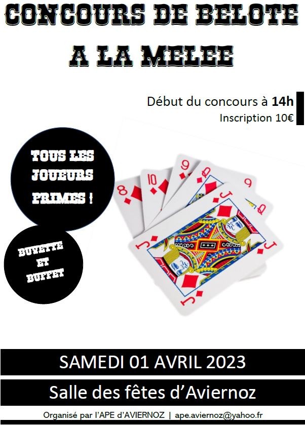 Concours belote Aviernoz