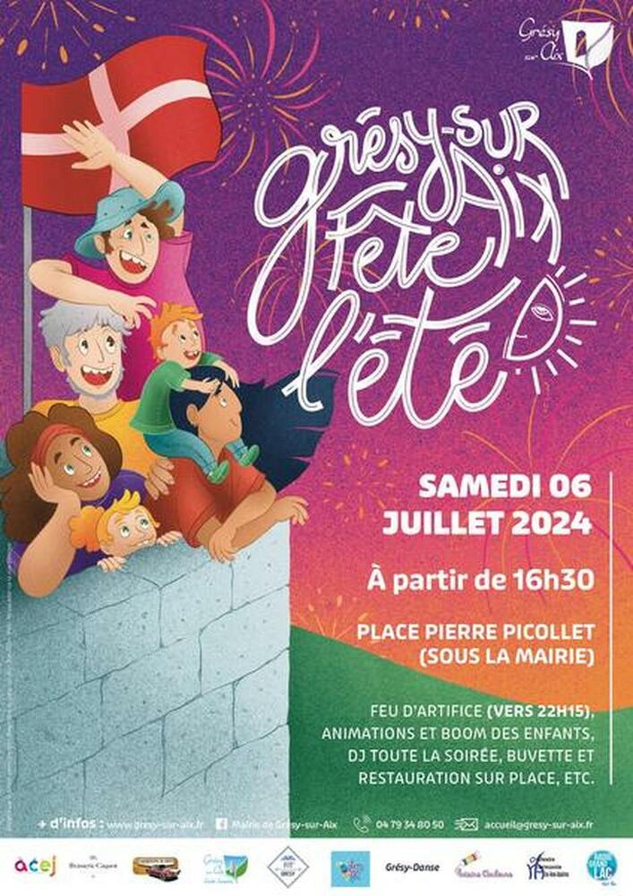 Fête été Gresy sur Aix