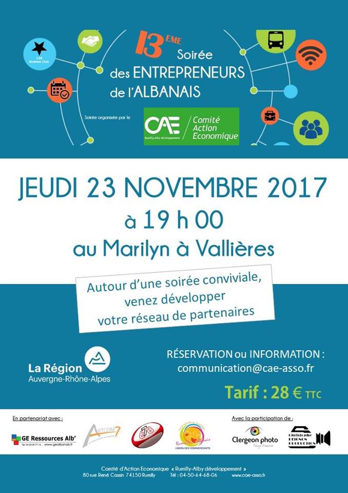 Soirée des entrepreneurs de l'Albanais au Marilyn