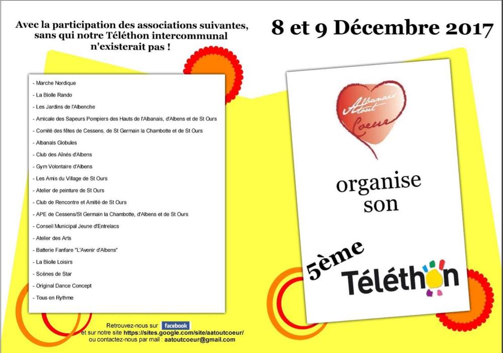 Téléthon 2017 Savoie
