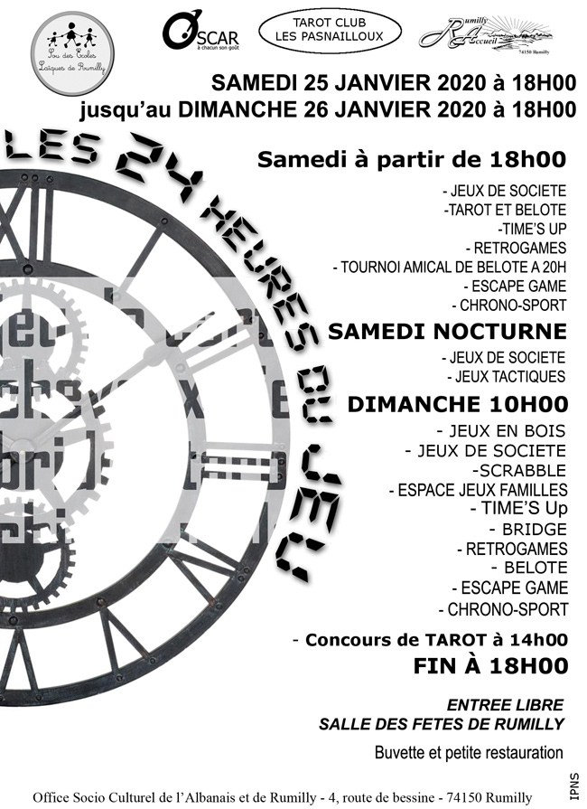 24 heures jeu oscar Rumilly