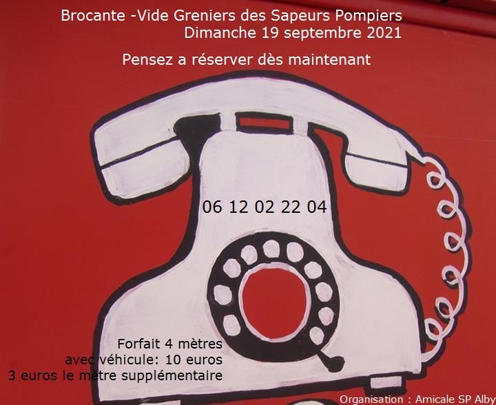 Brocante vide grenier pompiers alby
