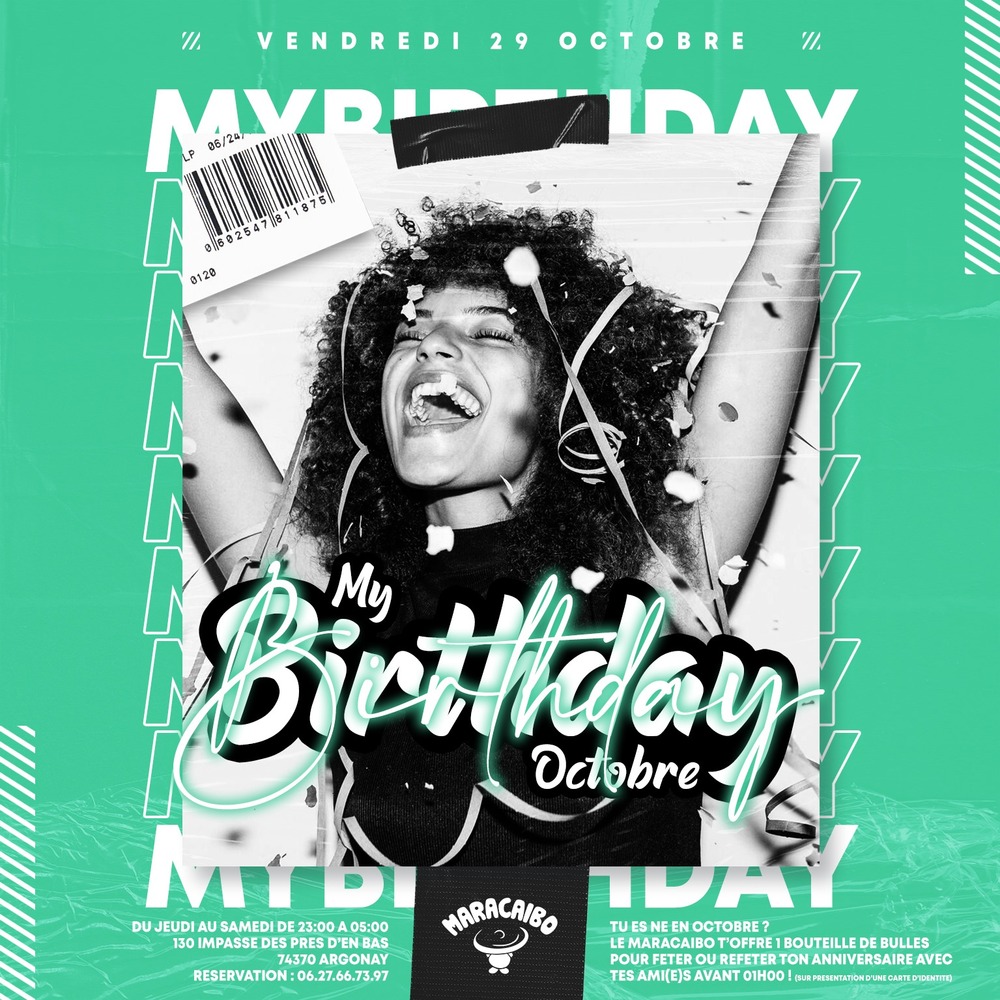 Soirée anniversaire octobre maracaibo
