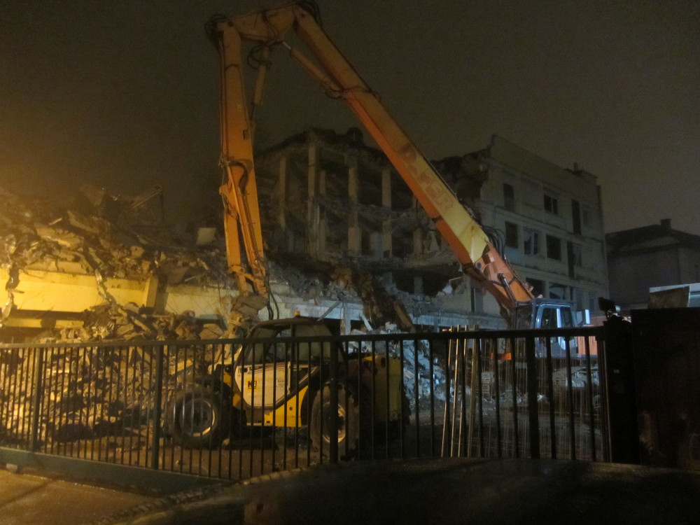 Photo démolition ancien hopital Rumilly