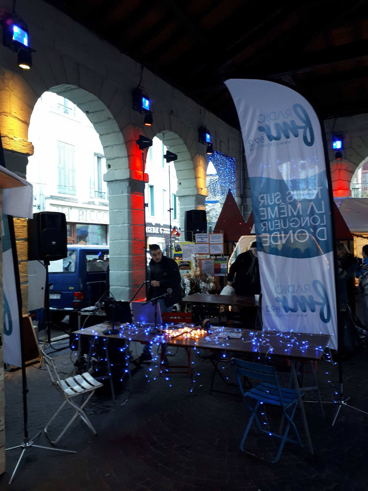 Emission Radio FMR Marché Noel Rumilly