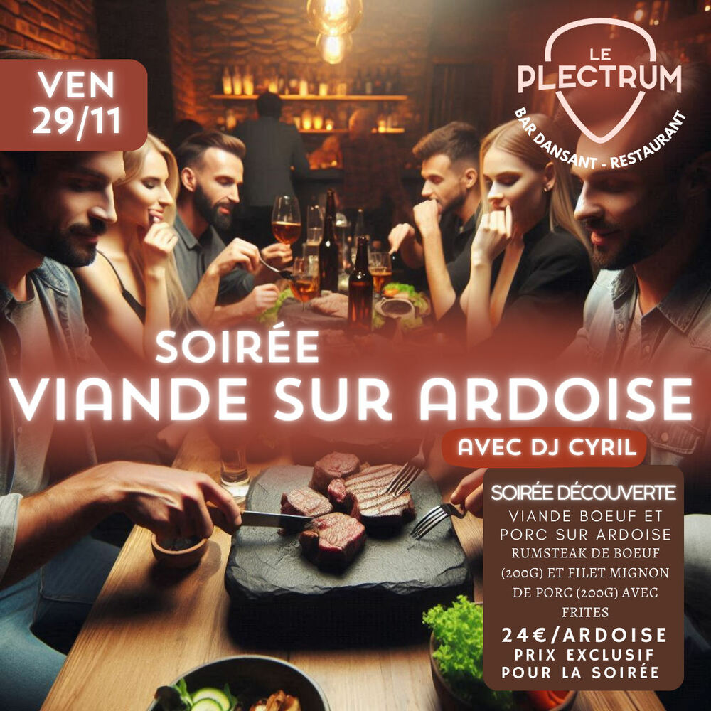  Viande sur ardoise