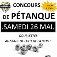 Concours de pétanque du FC Chambotte