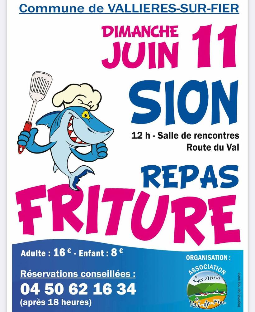 Repas friture Val de Fier