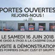 Porte ouverte des pompiers – Alby sur chéran – Cusy – Gruffy-Mûres