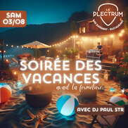 Soirée des vacances au Plectrum