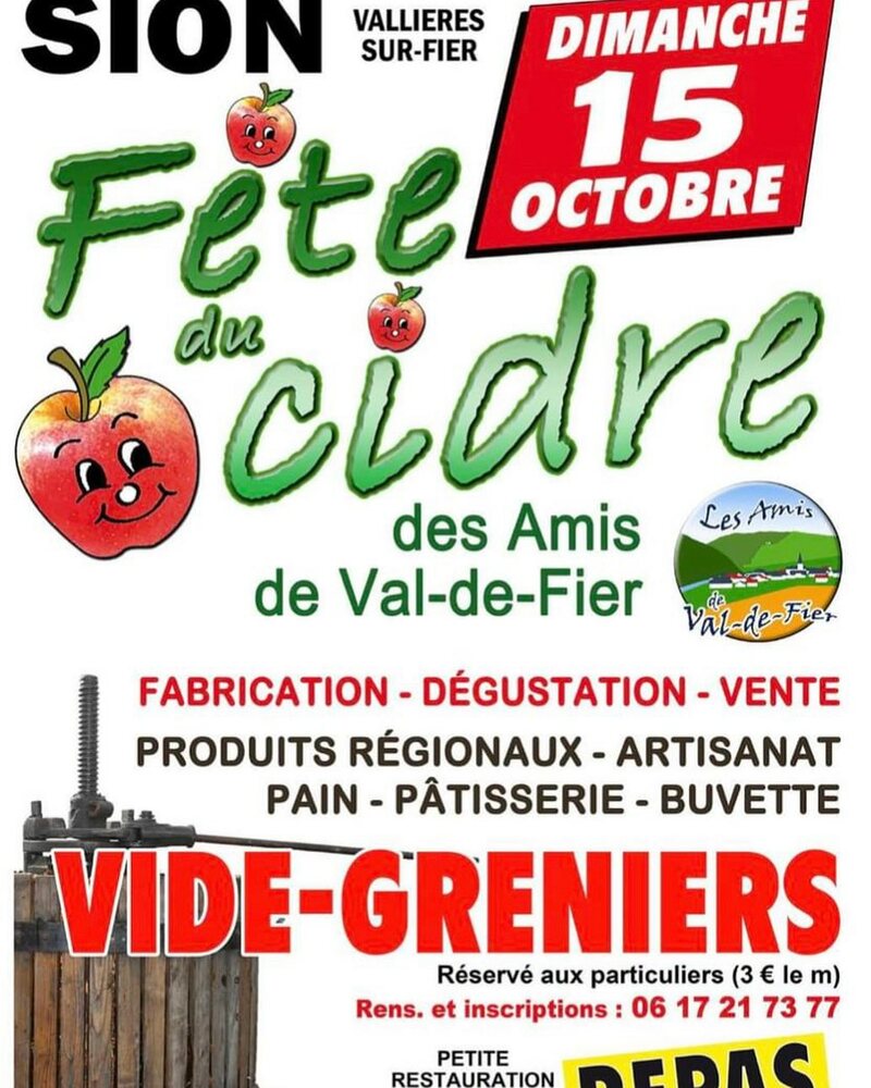 Fête cidre Vallières