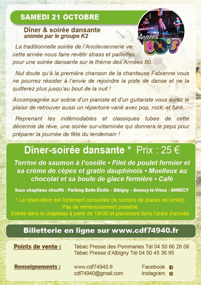 Soirée années 80 Annecy le Vieux
