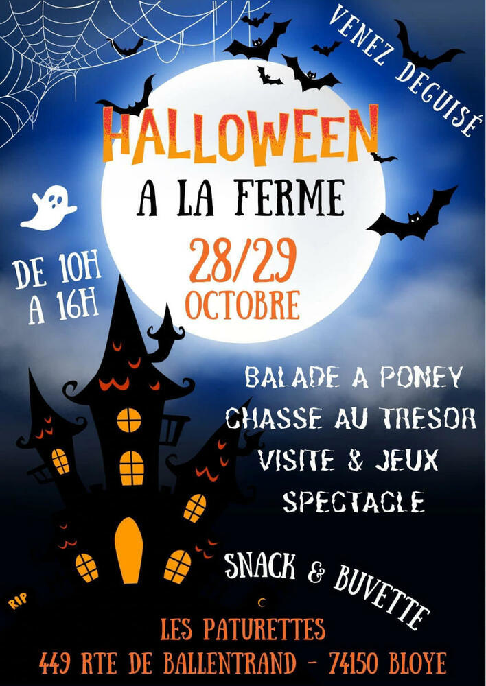 Halloween ferme Bloye