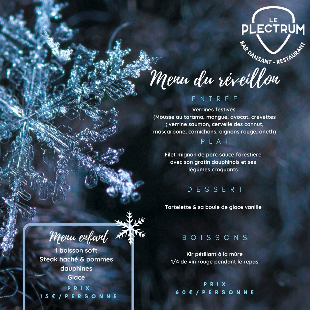 Repas Réveillon Rumilly Plectrum