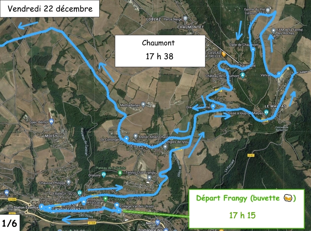 Traceurs illuminés Frangy