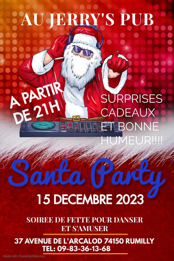 Santa Party pub le Jerry's
