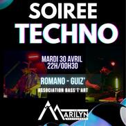 Soirée techno au restaurant le Marilyn