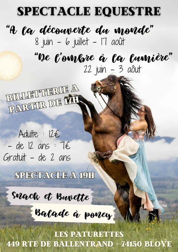 Spectacle équestre Bloye
