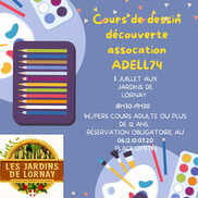 Cours de dessin aux jardins de Lornay