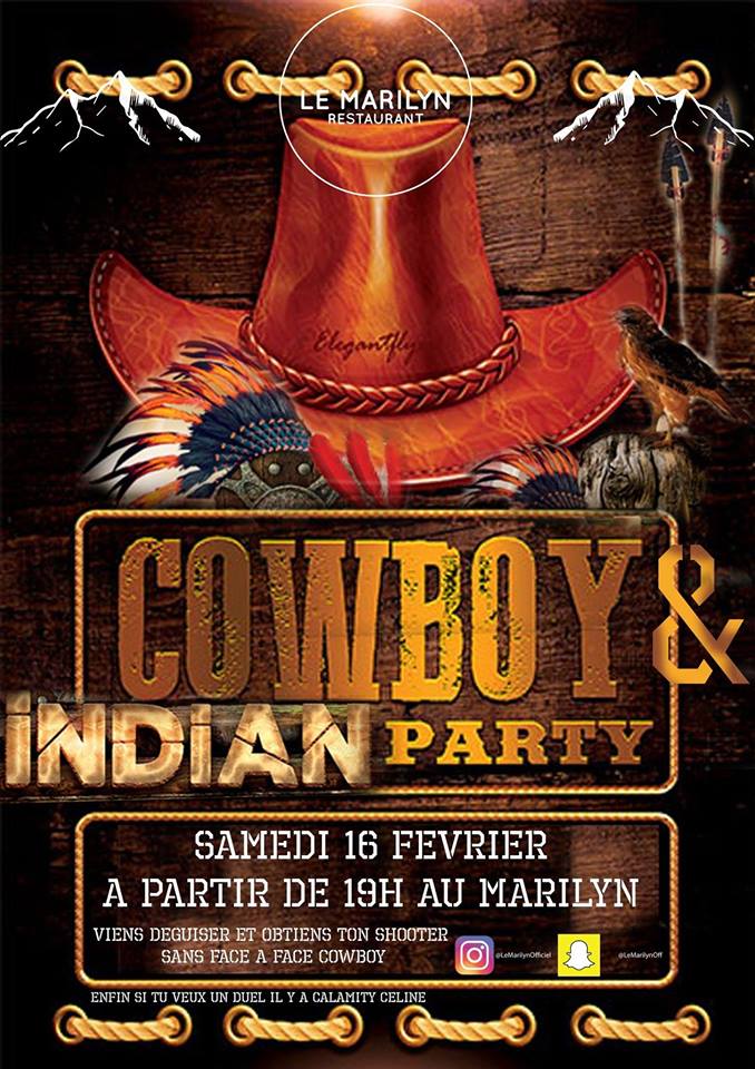 Soirée cowboy et indiens Marilyn