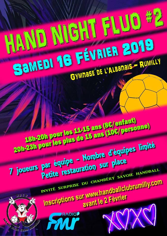 Tournoi handball fluo Rumilly