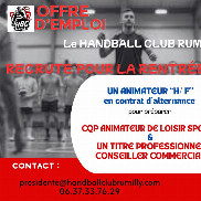 Le Handball Club de Rumilly recrute pour la rentrée 2025