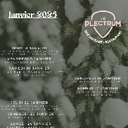 Les soirées de janvier au Plectrum !