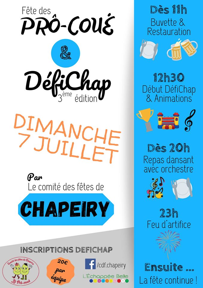 Fête des pro coué Bal Chapeiry