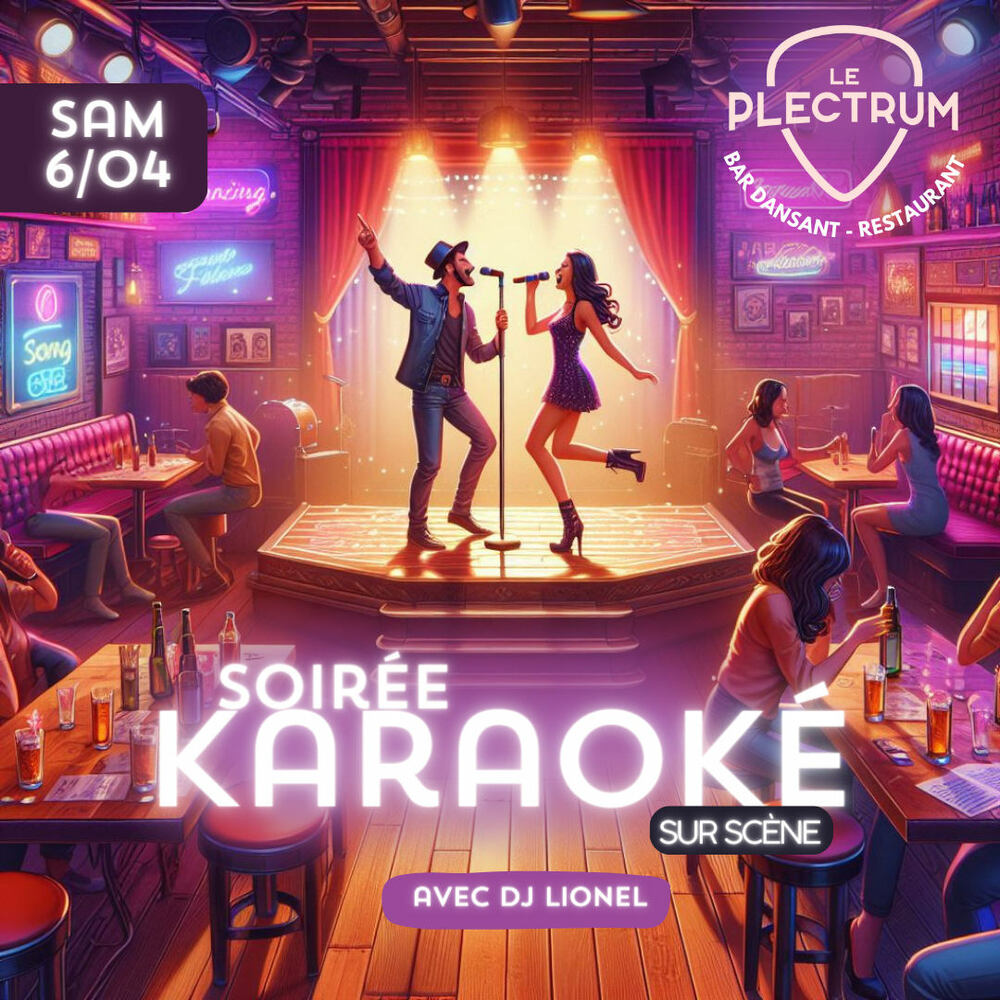 Karaoké sur scène Plectrum